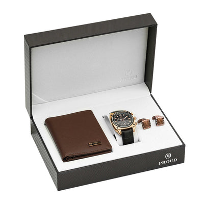 Executive Watch Wallet Gift Set