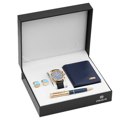Navy Gold Men Gift Set