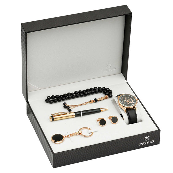 Luxury Black Rose-Gold Gift Set