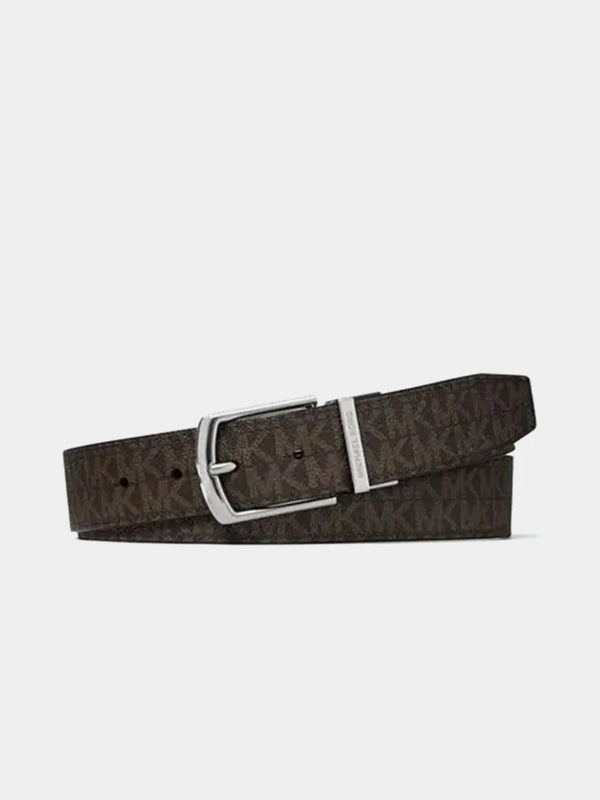 Monogram Brown Wallet Belt Set