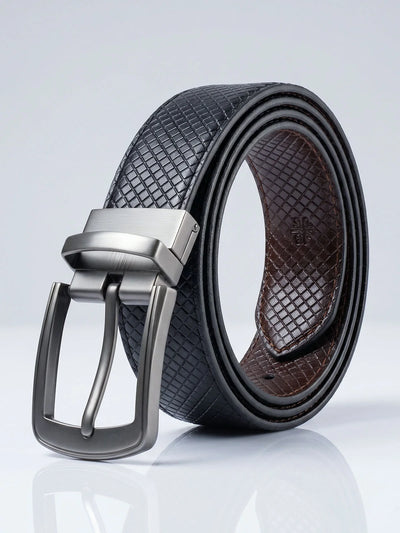 Textured Reversible Black Brown Belt