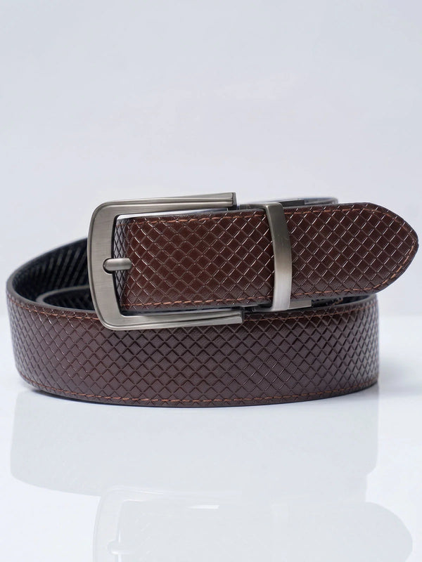 Textured Reversible Black Brown Belt