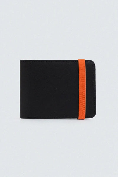 Black Bifold Wallet Elastic Band