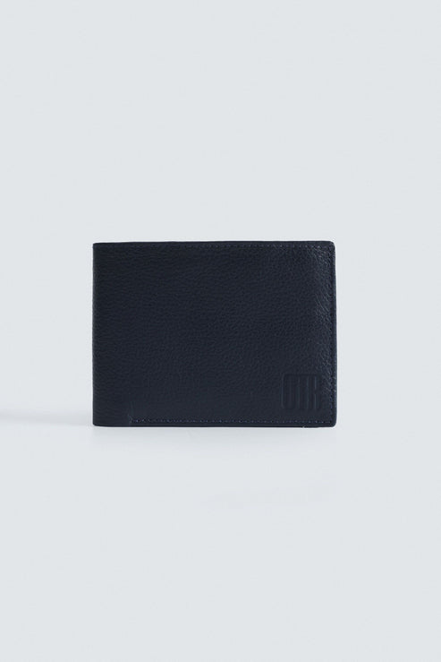 Classic Navy Blue Leather Wallet