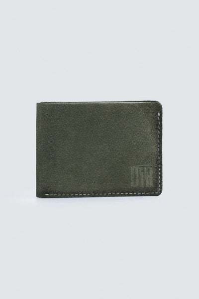 Rustic Olive Green Leather Wallet
