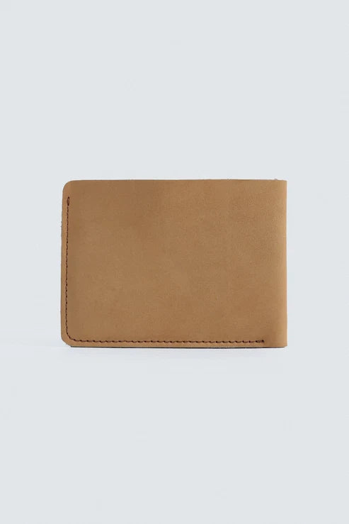 Classic Tan Leather Bifold Wallet