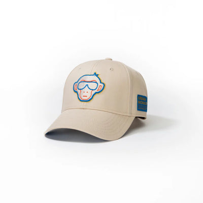 Beige Monkey Graphic Baseball Cap