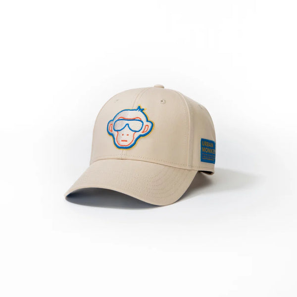 Beige Monkey Graphic Baseball Cap