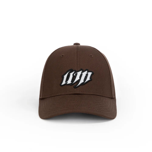 Brown Embroidered Monogram Baseball Cap