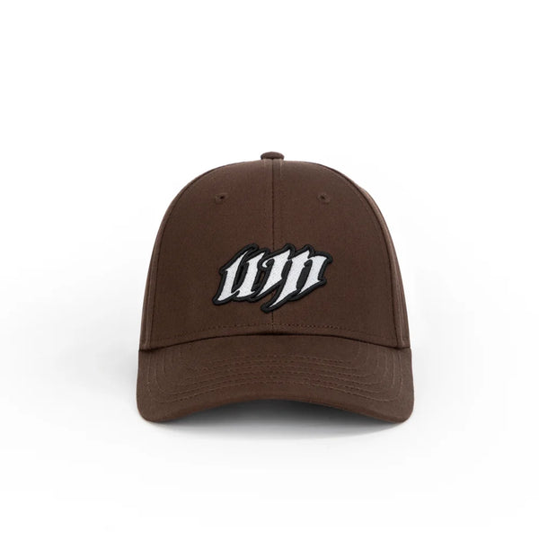 Brown Embroidered Monogram Baseball Cap